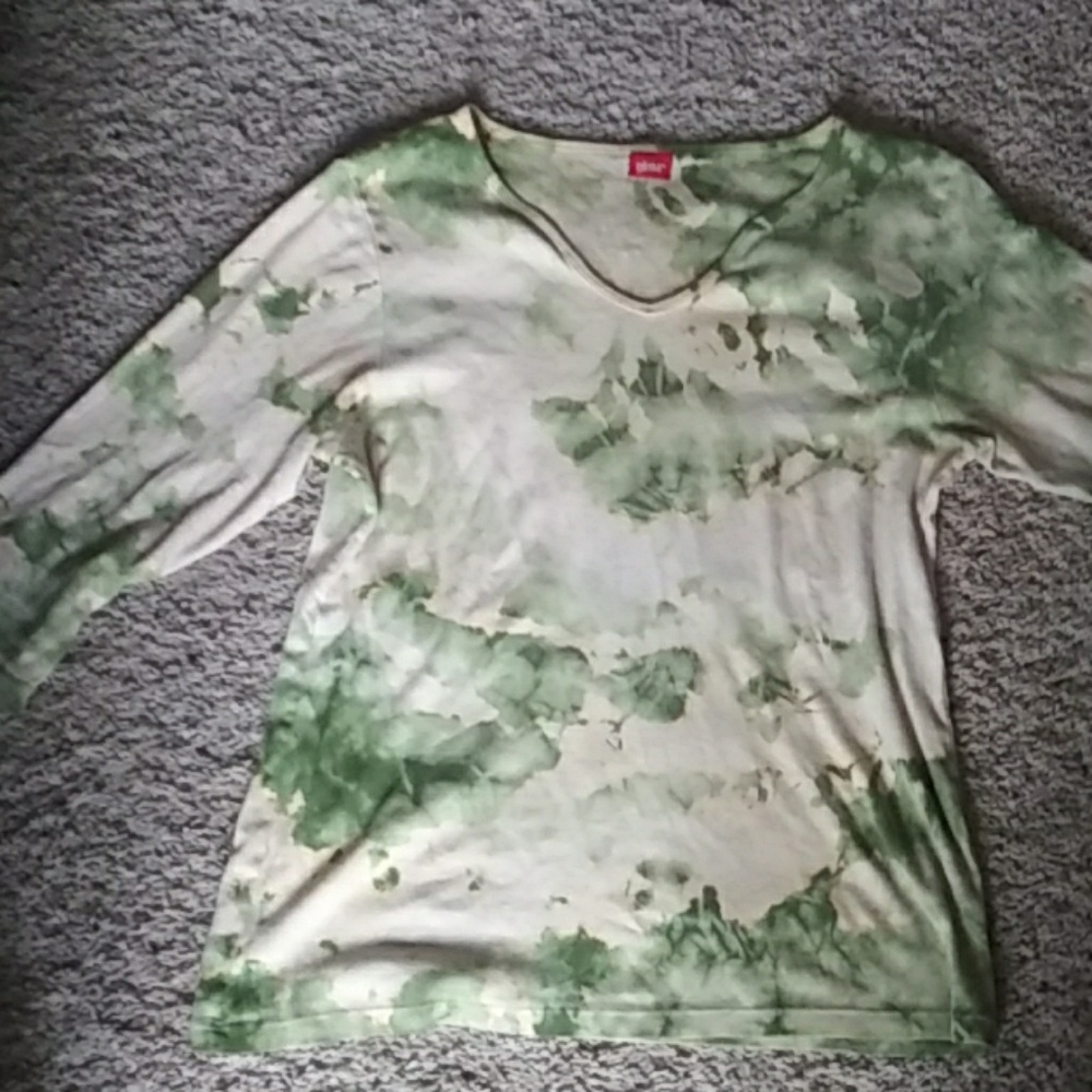 Glima 3/4 sleeve tie dye top M